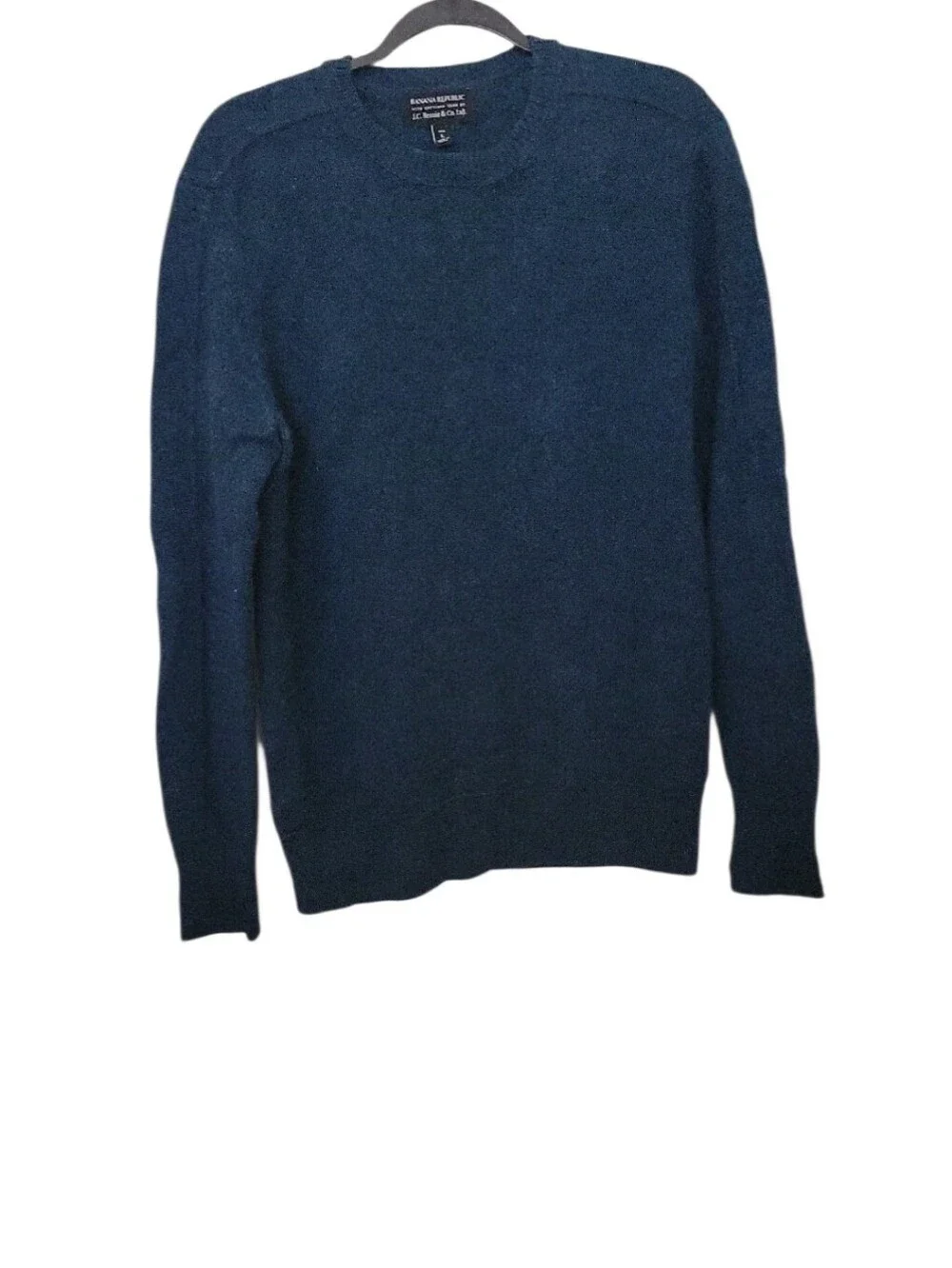 Banana Republic Men's Crewneck Sweater - Deep Teal Blue Large